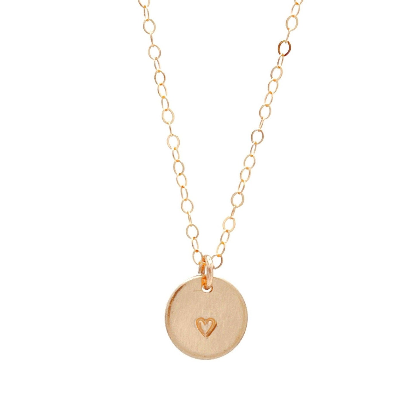 Heart Disc Necklace